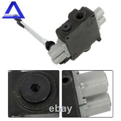 Soupape de commande directionnelle hydraulique à 2 tiroirs, 32 GPM, double effet, centre ouvert