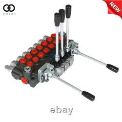 Soupape de commande directionnelle hydraulique à 7 tiroirs, 11 GPM, ports BSPP, avec 2 joysticks