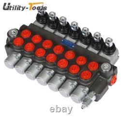 Soupape de commande directionnelle hydraulique à 7 tiroirs, 13 GPM, vérin à double effet, SAE, NEUVE