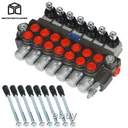 Soupape de commande directionnelle hydraulique à 7 tiroirs P40 pour vérin double effet 13 GPM
