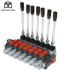 Soupape de commande directionnelle hydraulique à 7 tiroirs P40 pour vérin double effet 13 GPM