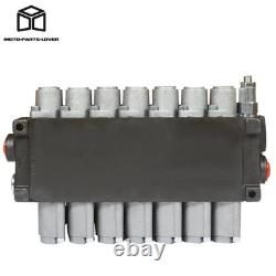 Soupape de commande directionnelle hydraulique à 7 tiroirs P40 pour vérin double effet 13 GPM