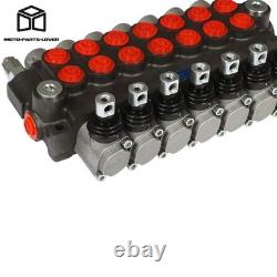 Soupape de commande directionnelle hydraulique à 7 tiroirs P40 pour vérin double effet 13 GPM