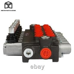 Soupape de commande directionnelle hydraulique à 7 tiroirs P40 pour vérin double effet 13 GPM