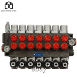 Soupape de commande directionnelle hydraulique à 7 tiroirs P40 pour vérin double effet 13 GPM