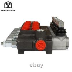 Soupape de commande directionnelle hydraulique à 7 tiroirs P40 pour vérin double effet 13 GPM