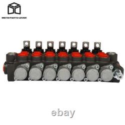 Soupape de commande directionnelle hydraulique à 7 tiroirs P40 pour vérin double effet 13 GPM