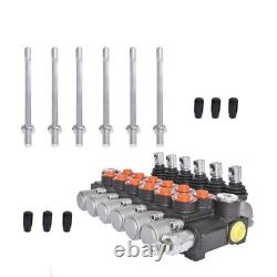 Soupape de commande hydraulique 3600 PSI à double effet, 6 tiroirs, 13 GPM, ports SAE, neuve