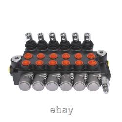 Soupape de commande hydraulique 3600 PSI à double effet, 6 tiroirs, 13 GPM, ports SAE, neuve