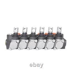 Soupape de commande hydraulique 3600 PSI à double effet, 6 tiroirs, 13 GPM, ports SAE, neuve