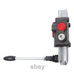 Soupape de commande hydraulique à 1 tiroir, 8 GPM, 3500 PSI, double effet, ports SAE 8