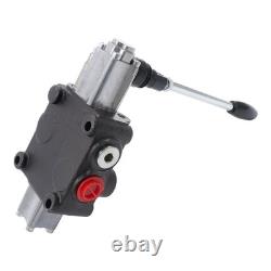 Soupape de commande hydraulique à 1 tiroir, 8 GPM, 3500 PSI, double effet, ports SAE 8