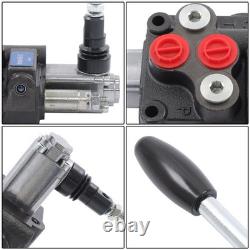 Soupape de commande hydraulique à 1 tiroir, 8 GPM, 3500 PSI, double effet, ports SAE 8