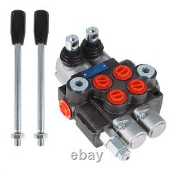 Soupape de commande hydraulique à 2 tiroirs, double effet, 11 GPM, 3625 PSI, SAE pour tracteurs