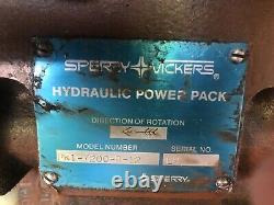 Sperry Vickers Hydraulique (2)pack De Puissance 3hp Baldor Pompe Valve Directionnelle