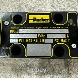 VANNE DE CONTRÔLE DIRECTIONNEL HYDRAULIQUE PARKER D1VW004CNJW4 94 24VDC Hz 1.39 4000PSI