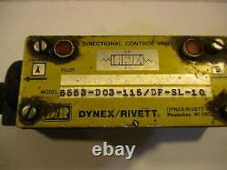 Valve Directionnelle Hydraulique Dynex D03 6553-01-72 5000 Psi 115v Centre Fermé