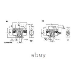 Valve de blocage hydraulique double circuit 20 GPM 3/8 NPT 3000 PSI Metro 409-03