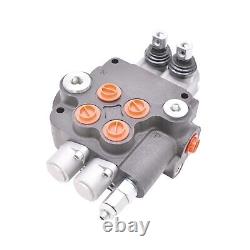 Valve de commande directionnelle double effet hydraulique à deux bobines Mitoharet 2 pour tracteur