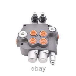 Valve de commande directionnelle double effet hydraulique à deux bobines Mitoharet 2 pour tracteur