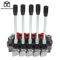 Valve de commande directionnelle hydraulique 13 GPM à double effet, SAE 5, à 1 tiroir