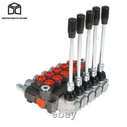 Valve de commande directionnelle hydraulique 13 GPM à double effet, SAE 5, à 1 tiroir