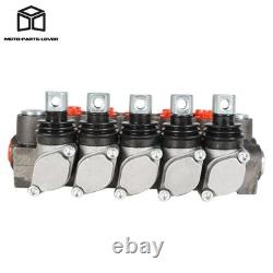 Valve de commande directionnelle hydraulique 13 GPM à double effet, SAE 5, à 1 tiroir