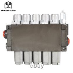 Valve de commande directionnelle hydraulique 13 GPM à double effet, SAE 5, à 1 tiroir
