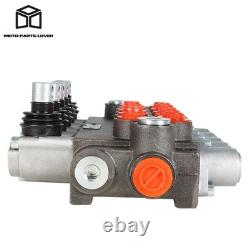 Valve de commande directionnelle hydraulique 13 GPM à double effet, SAE 5, à 1 tiroir