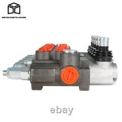 Valve de commande directionnelle hydraulique 13 GPM à double effet, SAE 5, à 1 tiroir