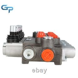 Valve de commande directionnelle hydraulique 13 GPM avec 5 tiroirs, 4 voies, centre tandem