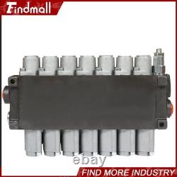 Valve de commande directionnelle hydraulique 13 gpm P40 pour vérin à double effet à 7 tiroirs