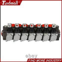 Valve de commande directionnelle hydraulique 13 gpm P40 pour vérin à double effet à 7 tiroirs