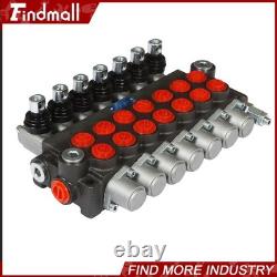 Valve de commande directionnelle hydraulique 13 gpm P40 pour vérin à double effet à 7 tiroirs