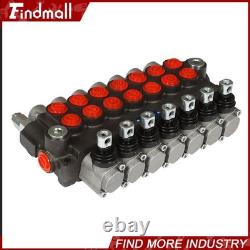 Valve de commande directionnelle hydraulique 13 gpm P40 pour vérin à double effet à 7 tiroirs