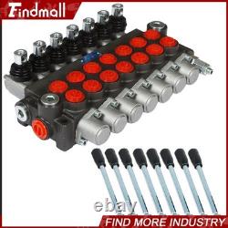 Valve de commande directionnelle hydraulique 13 gpm P40 pour vérin à double effet à 7 tiroirs