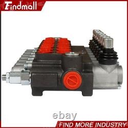 Valve de commande directionnelle hydraulique 13 gpm P40 pour vérin double effet à 7 tiroirs