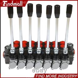 Valve de commande directionnelle hydraulique 13 gpm P40 pour vérin double effet à 7 tiroirs