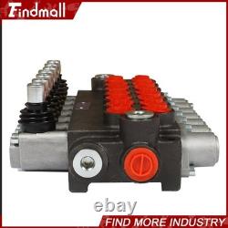 Valve de commande directionnelle hydraulique 13 gpm P40 pour vérin double effet à 7 tiroirs