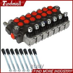 Valve de commande directionnelle hydraulique 13 gpm P40 pour vérin double effet à 7 tiroirs