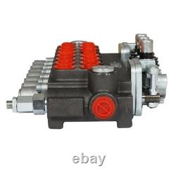 Valve de commande directionnelle hydraulique 40 L/min 11 gpm 2 joysticks interface BSPP 7 tiroirs
