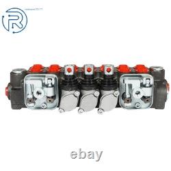 Valve de commande directionnelle hydraulique 7 tiroirs 11 GPM 2 joysticks 40 L port BSPP neuve