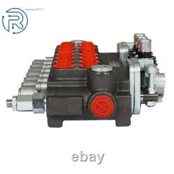 Valve de commande directionnelle hydraulique 7 tiroirs 11 GPM 2 joysticks 40 L port BSPP neuve