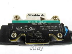 Valve de commande directionnelle hydraulique Double A QF-3-FF-10D1-LK pilote