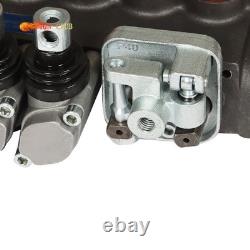 Valve de commande directionnelle hydraulique à 7 tiroirs, 11 gpm, 40L, 2 joysticks, interface BSPP