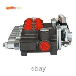 Valve de commande directionnelle hydraulique à 7 tiroirs, 11 gpm, 40L, 2 joysticks, interface BSPP