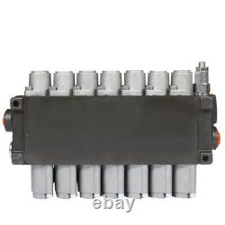Valve de commande directionnelle hydraulique à 7 tiroirs, 13 GPM, 3600 PSI, interface SAE