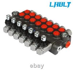 Valve de commande directionnelle hydraulique à tiroir LABLT 7, 13 GPM, double effet SAE