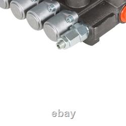 Valve de commande directionnelle hydraulique avec 13 GPM, 5 tiroirs, 4 voies, centre tandem
