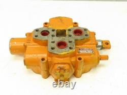 Valve de commande directionnelle hydraulique monobloc Hydreco à 1 tiroir, 3 positions, pour levage de chargeuse